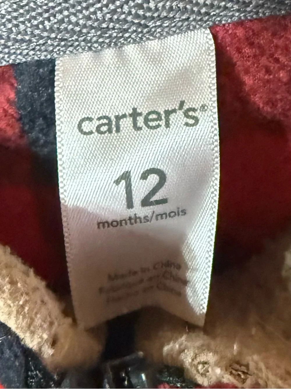 12 Months Baby Boys Jacket and Vest Bundle Carter’s Hooded Full Zip Winter